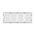 Square Bracket - 1524539317 Support Wide Silver [Electrolux Aeg]